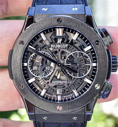 Hublot Classic Fusion Aerofusion Black Magic Ceramic Skeleton 